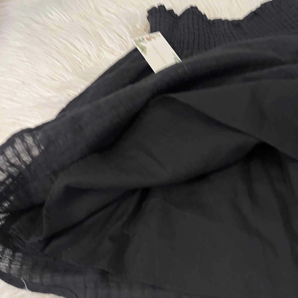Chelsea and Violet "Smocked Ruffle skirt in Black" NWT - Picture 5 of 6